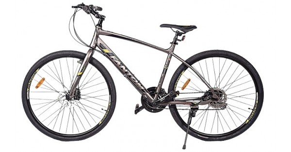 Fantom City Hawk Plus Hybrid Bike Black Grey